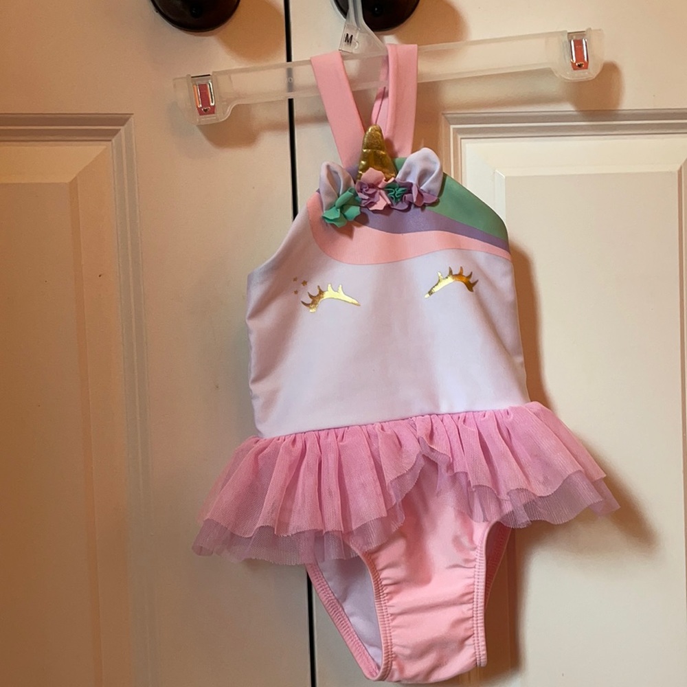 EUC CAT AND JACK unicorn swimsuit